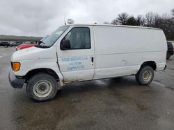 Salvage trucks for sale at Brookhaven, NY auction: 2003 Ford Econoline E250 Van
