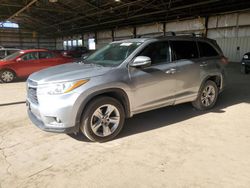 Salvage SUVs for sale at auction: 2016 Toyota Highlander Limited