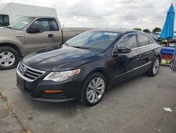 Salvage cars for sale from Copart Grand Prairie, TX: 2011 Volkswagen CC Sport