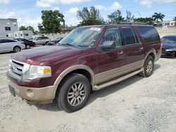 Ford salvage cars for sale: 2012 Ford Expedition EL XLT