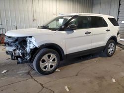 Salvage cars for sale at Franklin, WI auction: 2017 Ford Explorer Police Interceptor