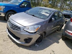 Salvage cars for sale from Copart Seaford, DE: 2017 Mitsubishi Mirage G4 ES