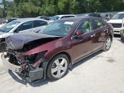 Salvage cars for sale from Copart Ocala, FL: 2012 Acura TSX Tech