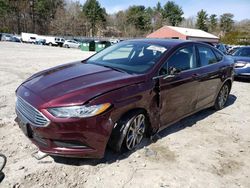 Salvage cars for sale from Copart Mendon, MA: 2017 Ford Fusion SE