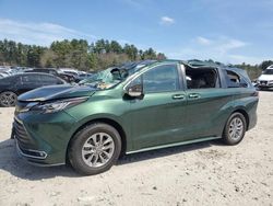 Salvage cars for sale at Mendon, MA auction: 2022 Toyota Sienna XLE