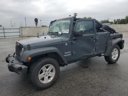 Salvage cars for sale from Copart Colton, CA: 2017 Jeep Wrangler Unlimited Sport