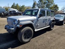 Salvage cars for sale at Denver, CO auction: 2018 Jeep Wrangler Unlimited Sport