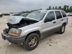 Salvage cars for sale at Houston, TX auction: 2002 Jeep Grand Cherokee Laredo