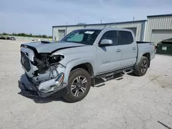 Salvage cars for sale from Copart Kansas City, KS: 2018 Toyota Tacoma Double Cab