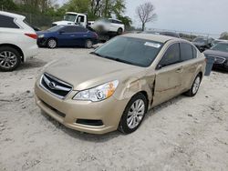 Salvage cars for sale from Copart Cicero, IN: 2010 Subaru Legacy 2.5I