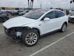 Salvage cars for sale at Van Nuys, CA auction: 2016 Tesla Model X