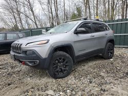 Salvage cars for sale at Candia, NH auction: 2015 Jeep Cherokee Trailhawk