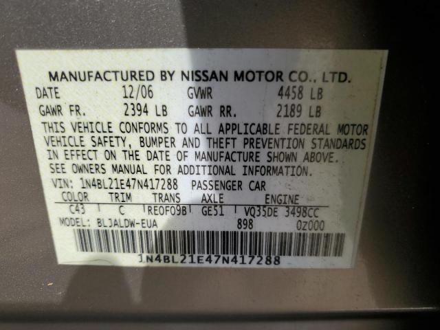 2007 Nissan Altima 3.5SE