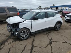 Salvage cars for sale at Woodhaven, MI auction: 2021 Nissan Kicks SV