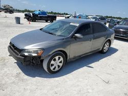 Salvage cars for sale from Copart Arcadia, FL: 2015 Volkswagen Passat S