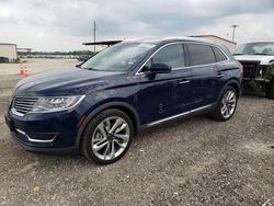 Salvage cars for sale from Copart Temple, TX: 2018 Lincoln MKX Black Label