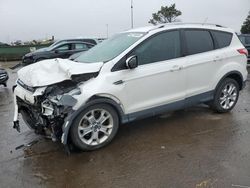 Salvage cars for sale from Copart Woodhaven, MI: 2014 Ford Escape Titanium