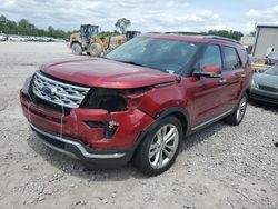 Salvage cars for sale from Copart Hueytown, AL: 2018 Ford Explorer Limited