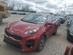 Salvage cars for sale at Bridgeton, MO auction: 2020 KIA Sportage LX