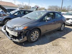 Salvage cars for sale from Copart Columbus, OH: 2012 Honda Civic EXL