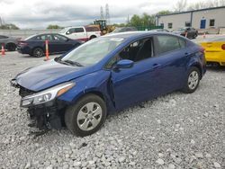 Salvage cars for sale at Barberton, OH auction: 2017 KIA Forte LX