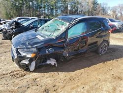 Salvage cars for sale at North Billerica, MA auction: 2020 Ford Ecosport Titanium