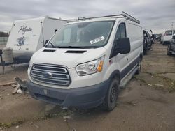 Salvage trucks for sale at Woodhaven, MI auction: 2019 Ford Transit T-250