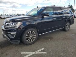 Vehiculos salvage en venta de Copart Rancho Cucamonga, CA: 2018 Ford Expedition Max Limited