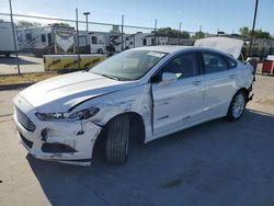 Vehiculos salvage en venta de Copart Sacramento, CA: 2016 Ford Fusion SE Hybrid