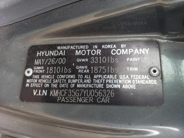 2000 Hyundai Accent L