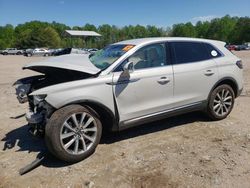 Salvage cars for sale at Charles City, VA auction: 2019 Lincoln Nautilus Select