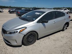 Salvage cars for sale from Copart Houston, TX: 2017 KIA Forte LX