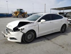 Salvage cars for sale at Anthony, TX auction: 2014 Ford Fusion Titanium