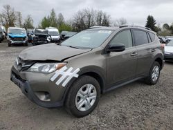 Salvage cars for sale from Copart Portland, OR: 2015 Toyota Rav4 LE