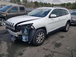 Salvage cars for sale from Copart Exeter, RI: 2017 Jeep Cherokee Latitude
