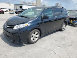 Salvage cars for sale at New Orleans, LA auction: 2018 Toyota Sienna LE