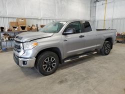 Salvage trucks for sale at Milwaukee, WI auction: 2015 Toyota Tundra Double Cab SR/SR5