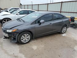 Salvage cars for sale at Haslet, TX auction: 2012 Honda Civic LX