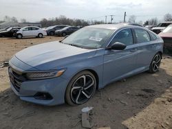 Salvage cars for sale at Hillsborough, NJ auction: 2022 Honda Accord Sport