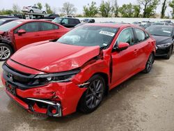 Salvage cars for sale at Bridgeton, MO auction: 2019 Honda Civic EX