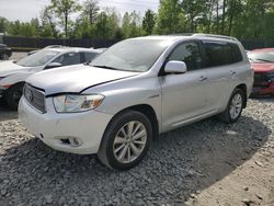 Salvage cars for sale at Waldorf, MD auction: 2009 Toyota Highlander Hybrid Limited