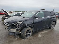 Salvage cars for sale at Sikeston, MO auction: 2017 Toyota Highlander LE