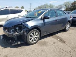 Toyota Corolla L Vehiculos salvage en venta: 2015 Toyota Corolla L