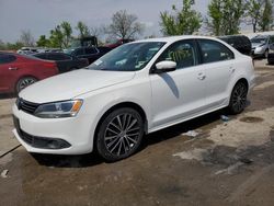 Salvage cars for sale at Bridgeton, MO auction: 2012 Volkswagen Jetta SEL