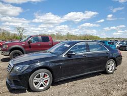 Salvage cars for sale at Des Moines, IA auction: 2015 Mercedes-Benz S 550 4matic