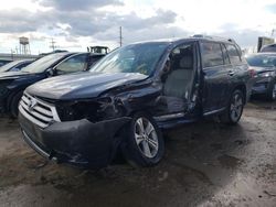 Salvage cars for sale at Chicago Heights, IL auction: 2013 Toyota Highlander Limited