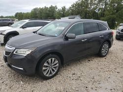 Salvage cars for sale from Copart Houston, TX: 2014 Acura MDX Technology