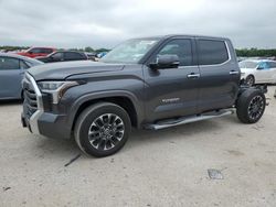 Salvage cars for sale at San Antonio, TX auction: 2023 Toyota Tundra Crewmax Limited