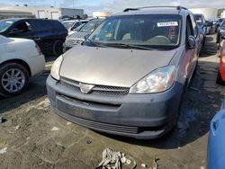 Salvage cars for sale at Martinez, CA auction: 2004 Toyota Sienna CE