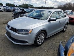 Salvage cars for sale from Copart East Granby, CT: 2011 Volkswagen Jetta SE